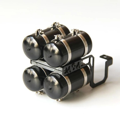 RC LKW Metall Gastank Schmücken Für 1/14 Tamiya Sacnia 770S VOLVO Auto - Picture 25 of 26