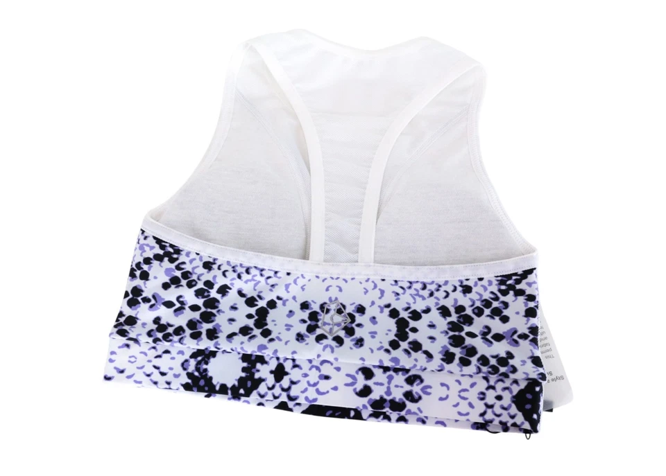 Bellum 2XS Viola Sport Reggiseno Donna con Motivo Palestra Stretch senza Maniche - Immagine 2 di 4