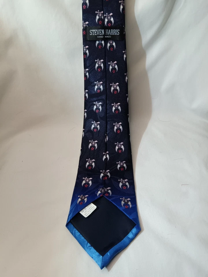 Steven Harris Men's Shriners Masonic Emblematic Necktie Fraternal Order Logo - Image 3 of 4