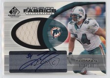 2004 SP Game Used Edition Authentic Fabrics /100 Zach Thomas Auto HOF 06bg