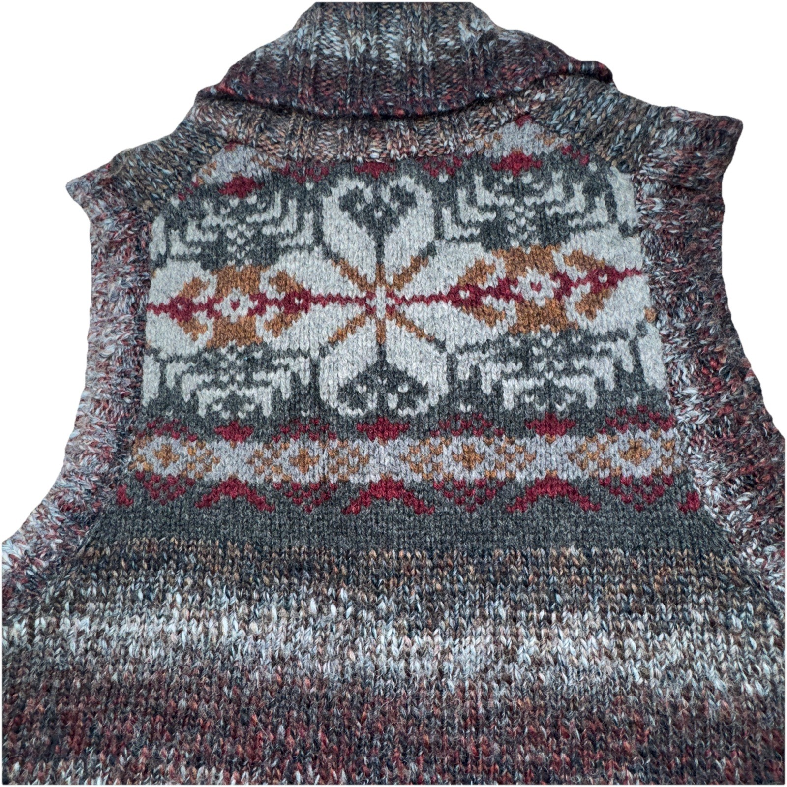 Woolrich Womens Small Button Down Wool Sweater Ve… - image 7