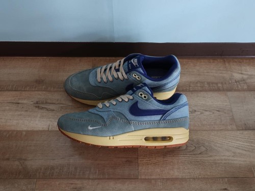 Men 9.5US Nike Airmax1 Prm Denim Brand Sneaker Original Collection Sports Shoes - Picture 5 of 10