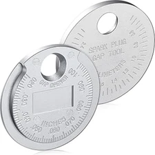 2 Pieces Spark Plug Gap Tool Spark Plug Gauge Measuring Tool - Scaled 0.020 t