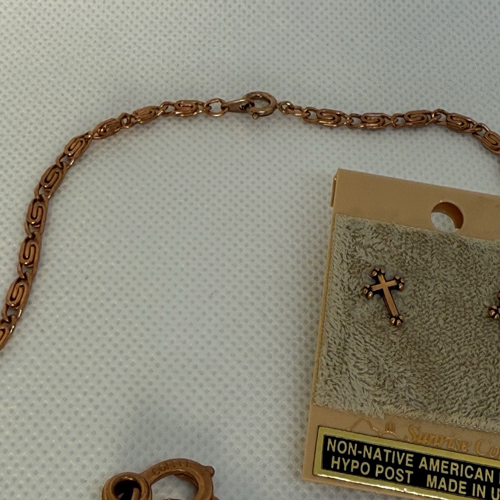 Swirl Link Solid Copper Bracelet/Necklace/Earring… - image 5