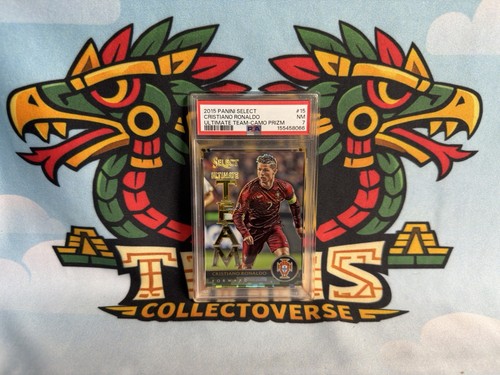 Cristiano Ronaldo [Camo Prizm] #15 2015 Panini Select Ultimate Team card