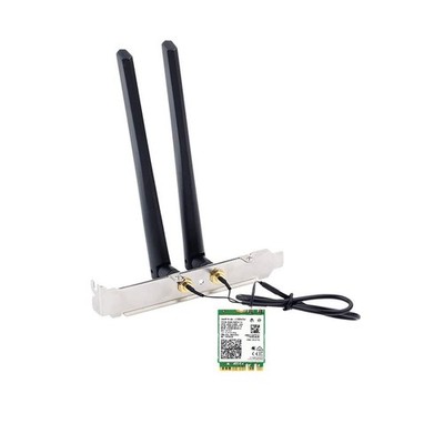 AX210NGW DTK WiFi Card 6E Supports 6GHz, 2230, 2x2 AX+BT white, black
