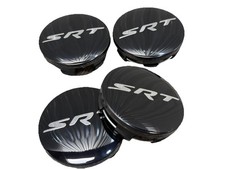 4pcs Set For 2011-2022 Charger Wheel Center Caps Srt Rim Hub Covers Glossy Black