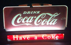 1948 Coca Cola Price Brothers Glass lighted sign 12" x 20"