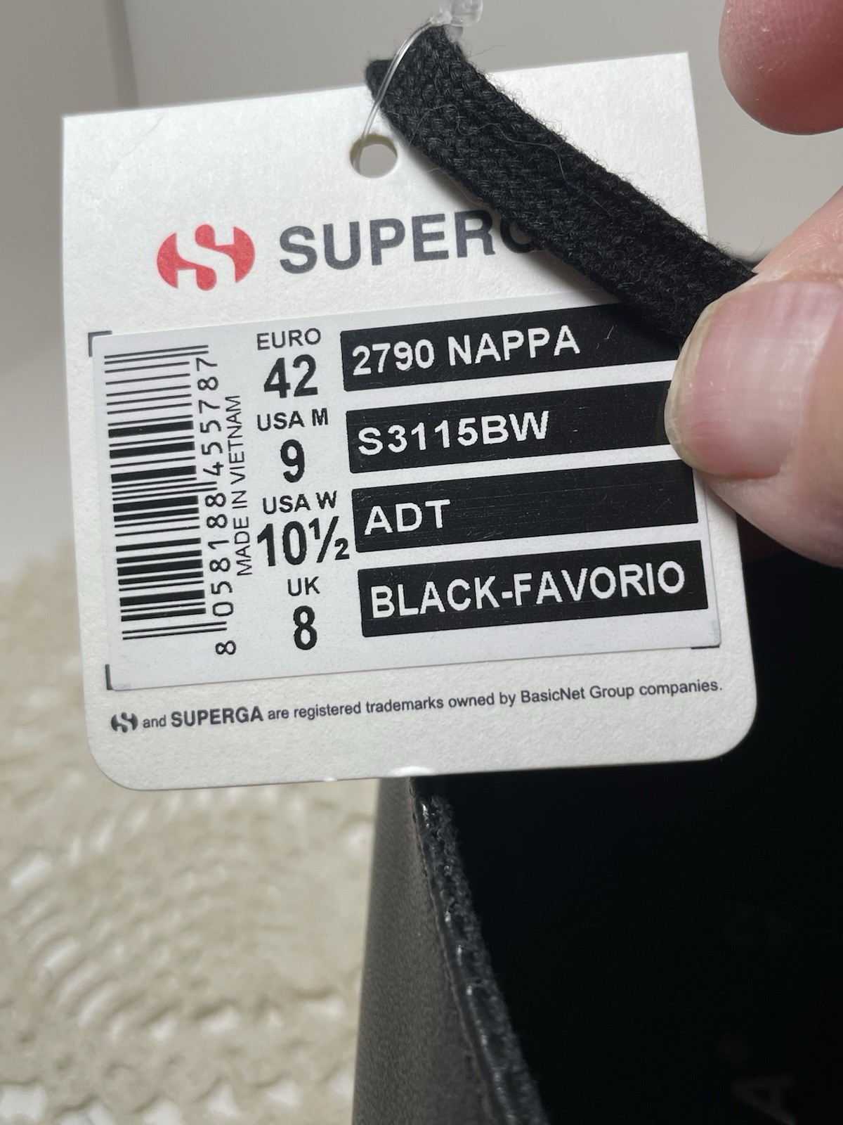 Superga Women’s Size 9, 2740 Black Platform Shoes-NEW Without Box image 8