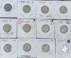 12 Circulated Buffalo Nickels 1919 -1935 Clean Out Of Estate Collection-78