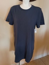 NWT OLD NAVY Navy Blue T-Shirt Short Sleeve Dress SZ M