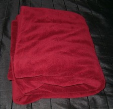 Sunbeam Primestyle AO Heated Warming Fleece Throw Blanket, 50" x 60", Burgundy
