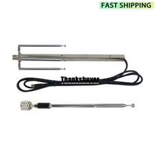 0-2.4G Full Band Antenna w/ 9.8FT Feeder Cable SMAJ Male Connector f/ SDR Radio