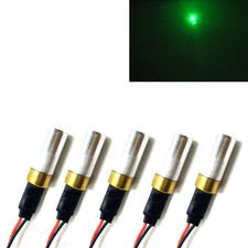 5pcs 532nm 30mW Green Focus Dot Laser Diode Module Bright Lighting 3-5V Driver