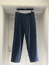 The Row Mens Keenan Dark Blue Trousers size US 30 (fits US 32)