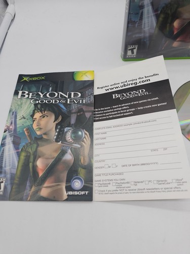 Beyond Good & Evil (Microsoft Original Xbox, 2003) CIB Complete W/ Reg Card XBOX - Picture 8 of 8