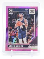 JOSE ALVARADO 2024-25 DONRUSS OPTIC HYPER PINK PRIZM #125 PELICANS Q6573