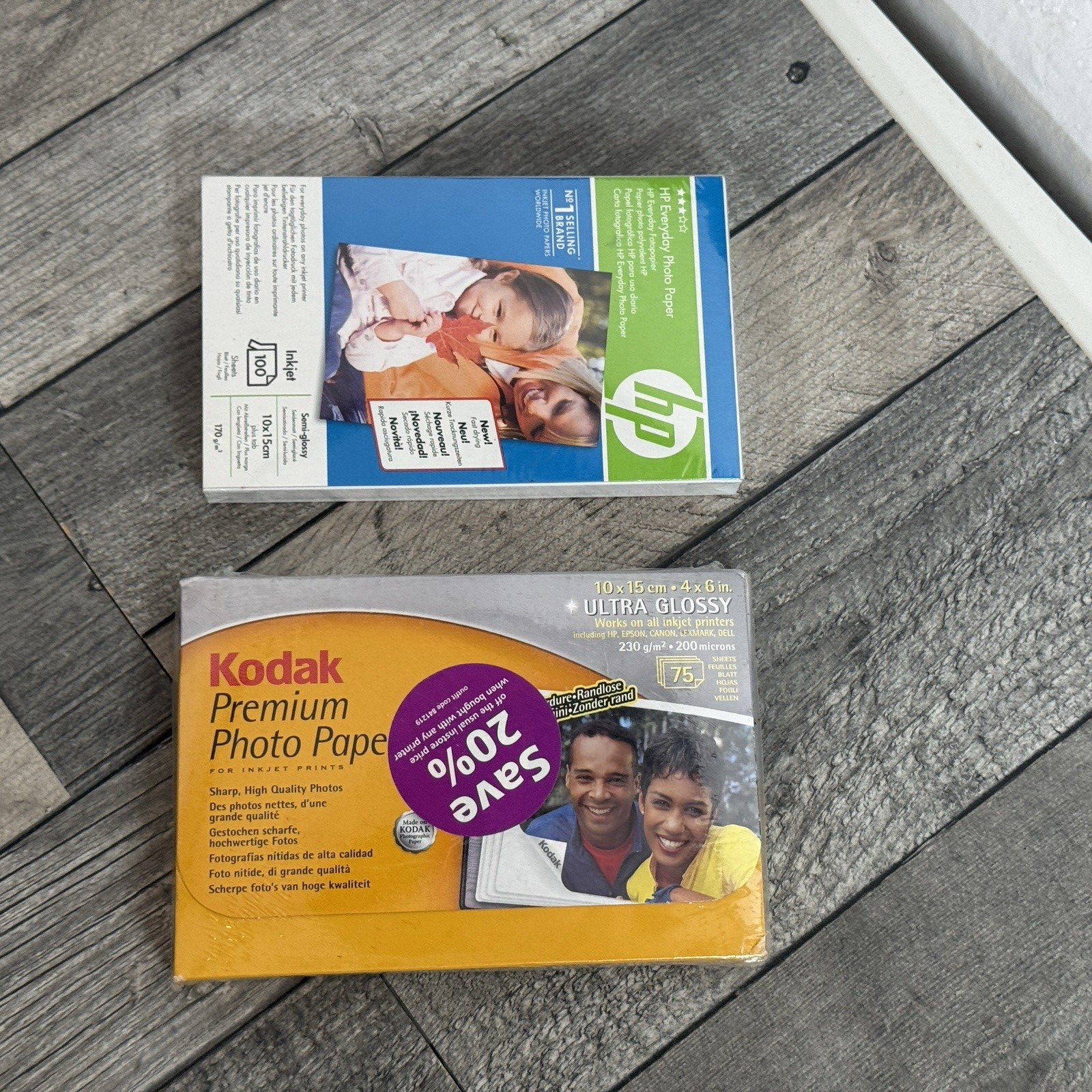 Photo Paper 10x15cm 4x6” Kodak Premium Ultra Glossy HP Semi New Sealed Ink Jet
