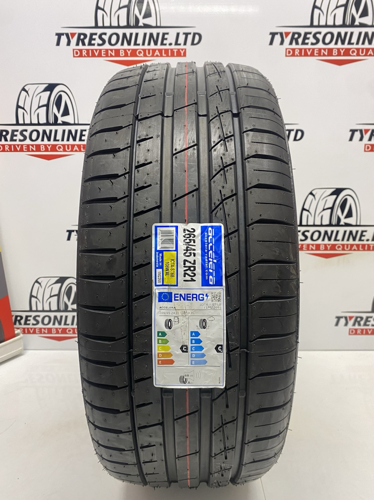 1 X 265 45 21 ACCELERA 265/45ZR21 108W XL BRAND NEW  TYRE 2654521