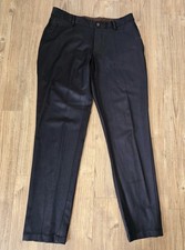 Zara man black tag silk like smart trousers Eur 40 (Excellent Condition)