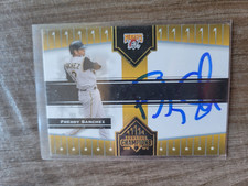Freddy Sanchez Signed 2005 Donruss Baseball Card Giants Pirates #187