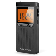 Mini Portable AM FM NOAA Radio Weather Radio Mini Pocket Radio Excellent Recepti