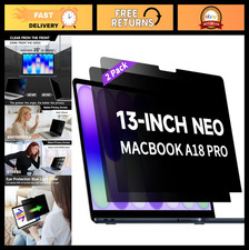 2-Pack Matte Privacy Screen Protector for 13" MacBook - Anti-Glare, Blue Light F