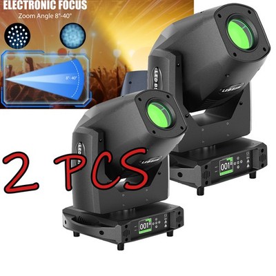 LED Moving Head Light Rotation Gobo Beam Stage DJ Disco DMX Spot Lighting Xmas