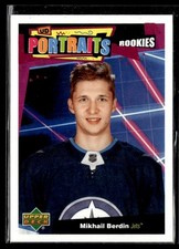 2020-21 Upper Deck UD Portraits Mikhail Berdin Winnipeg Jets #P-87
