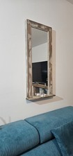 Handmade Mirror with Shelf Wall Mounted
