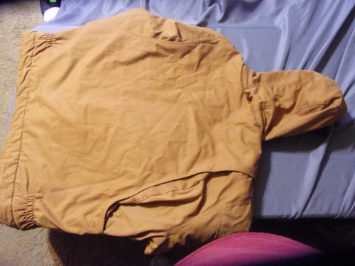 Key Industries FR Hooded Work Jacket 2XL Brown Quilt Lined Flame Resistant HRC 4 - Picture 9 of 10
