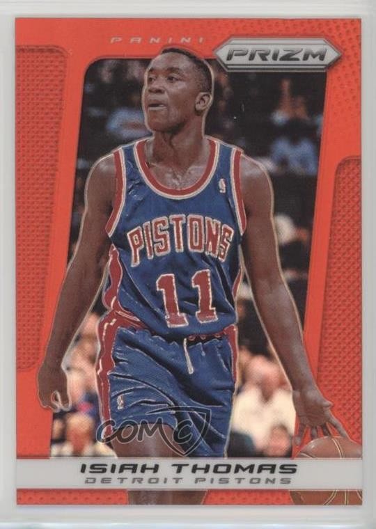 2013-14 Panini Prizm Target Red Prizm Isiah Thomas #236 HOF z0c