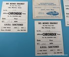 Scarce 1960s Des Moines Dragway Program & Slips Drag Racing Iowa — photo 2