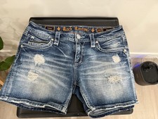 Rock Revival Women's Shorts, Blue size 31