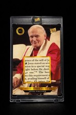 NO RESERVE: 1900s Edition Pope John Paul II Relic Numbered Card #315