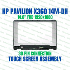 Replacement 14" HP Pavilion x360 14m-dh1003dx LCD Panel Touch Screen Display