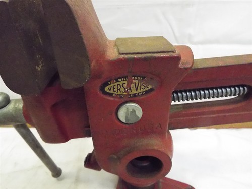 Will-Burt Versa-Vise modello 4-1043 armaiolo strumento lavorazione legno morsetto girevole 2 basi - Foto 3 di 10