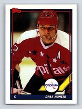 1991-92 Topps - Dale Hunter #229 Washington Capitals Hockey Card
