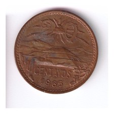 Mexiko 20 Centavos 1965 Kupfer