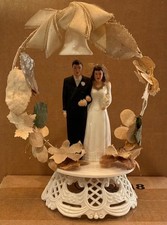 TOPPER TORTA NUZIALE SPOSI IN PLASTICA VINTAGE - #2