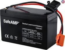 SafeAMP  Replacement Battery for 12-Volt Ride On Vehicle with red 2 pins