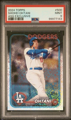 2024 Topps Shohei Ohtani All-Star Game Exclusive #500 PSA 9