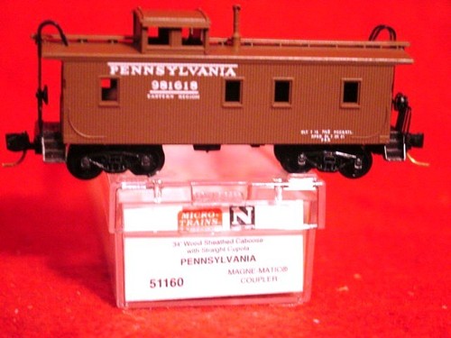 Caboose de madera MTL 51160 PENNSYLVNIIA 34' #981618 'REGIÓN ORIENTAL 'NUEVO' A ESCALA | Zustand: New
