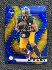 2025 PANINI MOSAIC #144 JAYLEN WARREN - STEELERS BLUE SCOPE