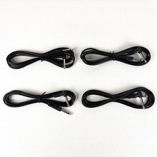 4PACK 10 Foot Right Angle to Straight 1/4" Ends  Guitar Cables  Set of 4 