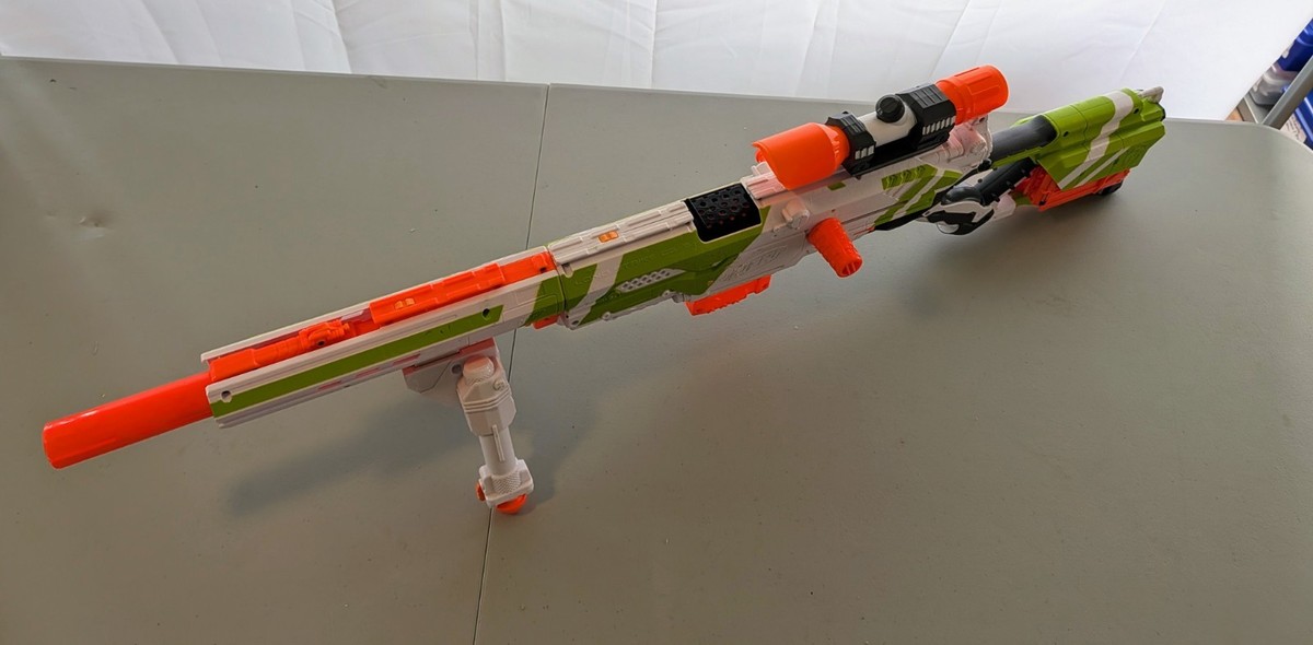 NERF N-Strike Longstrike CS-6 Modulus Blaster - Lightly modded | eBay
