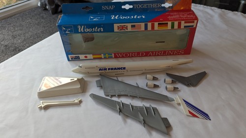 Vintage 90's Wooster #344, 1:250 Scale Air France Boeing 747-400, boxed - Bild 12 von 15