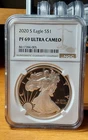 2020 S American Silver Eagle PF 69 Ultra Cameo