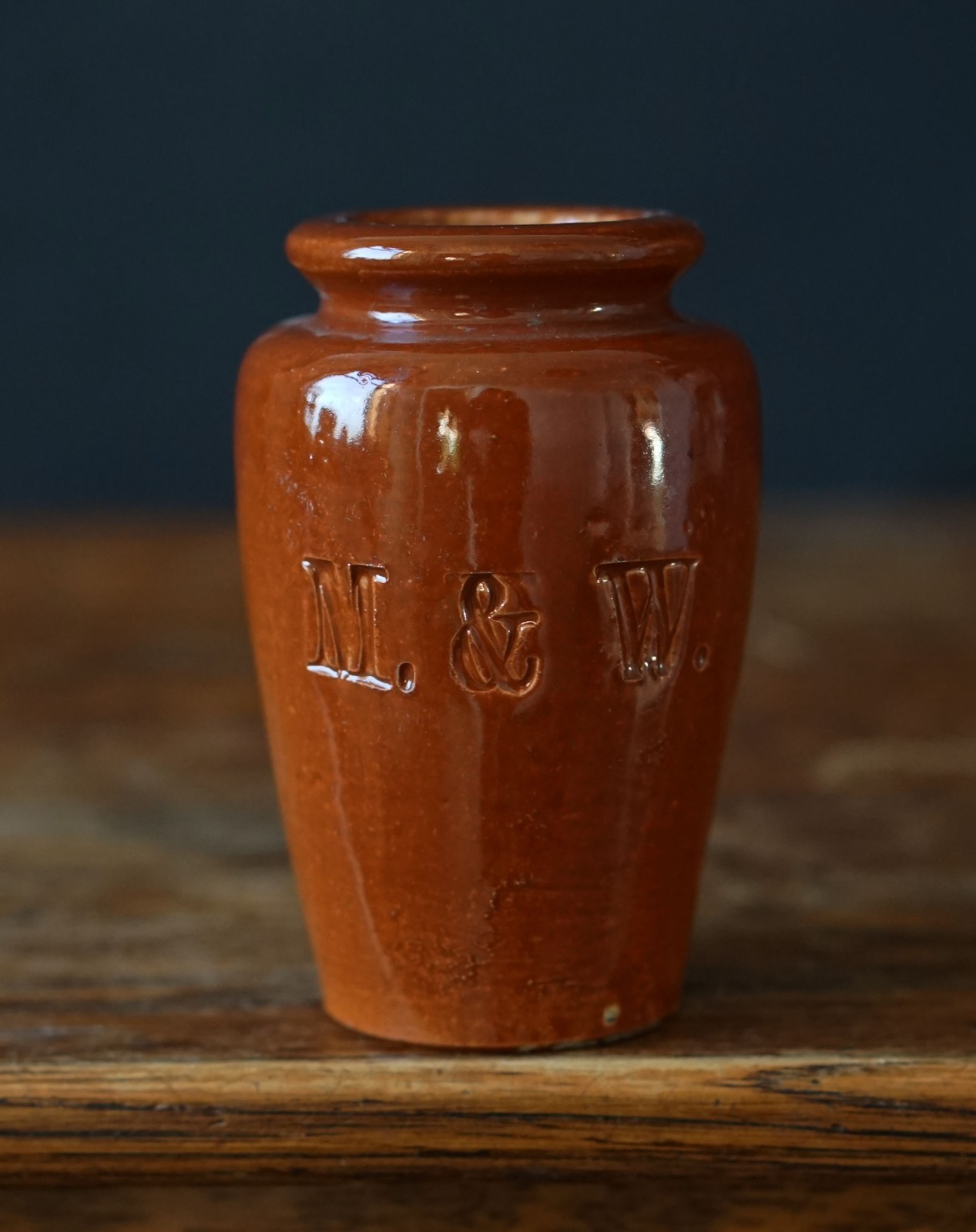 Vintage Marmalade Jar Treacle Glaze Stoneware Kitchen Pot