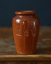 Vintage Marmalade Jar Treacle Glaze Stoneware Kitchen Pot